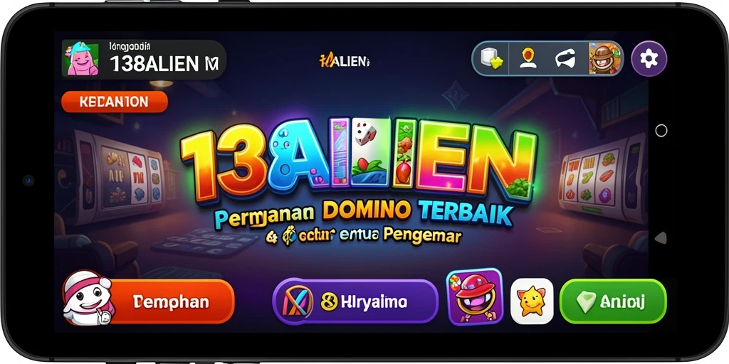 Tampilan gameplay seru dalam permainan Domino 138ALIEN.
