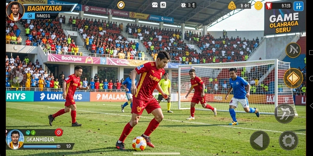 Tampilan gameplay seru dari BAGINTA168 dalam pertandingan olahraga.