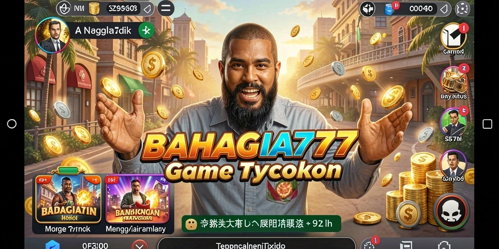Tampilan gameplay BAHAGIA777 yang menarik dan penuh strategi Tycoon.