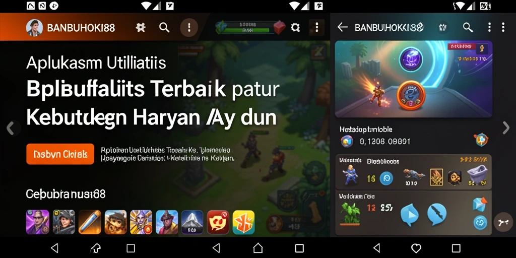 Tampilan utama BANBUHOKI88 dengan berbagai fitur utilitas.
