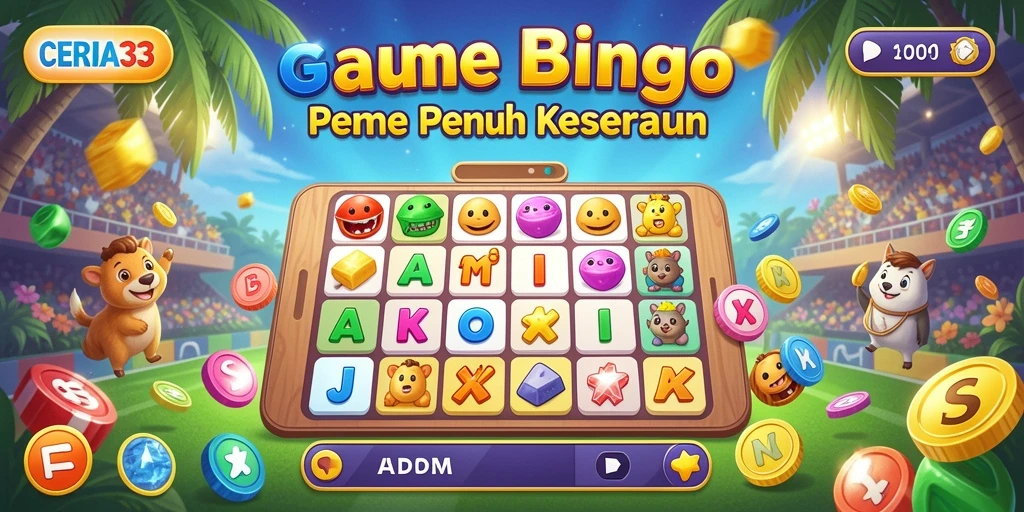 Tampilan menarik dari gameplay Bingo di CERIA33.