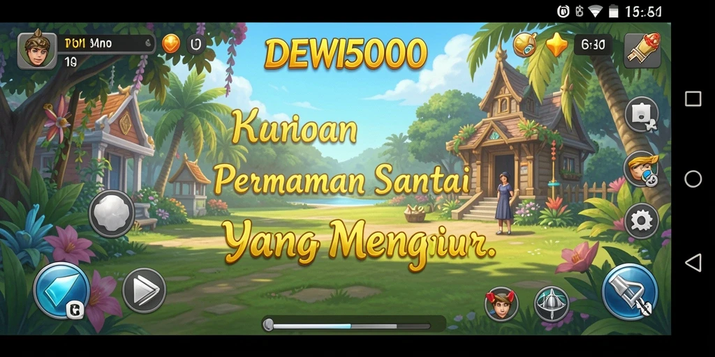 Screenshot DEWI5000 menampilkan gameplay yang menghibur dan penuh warna.