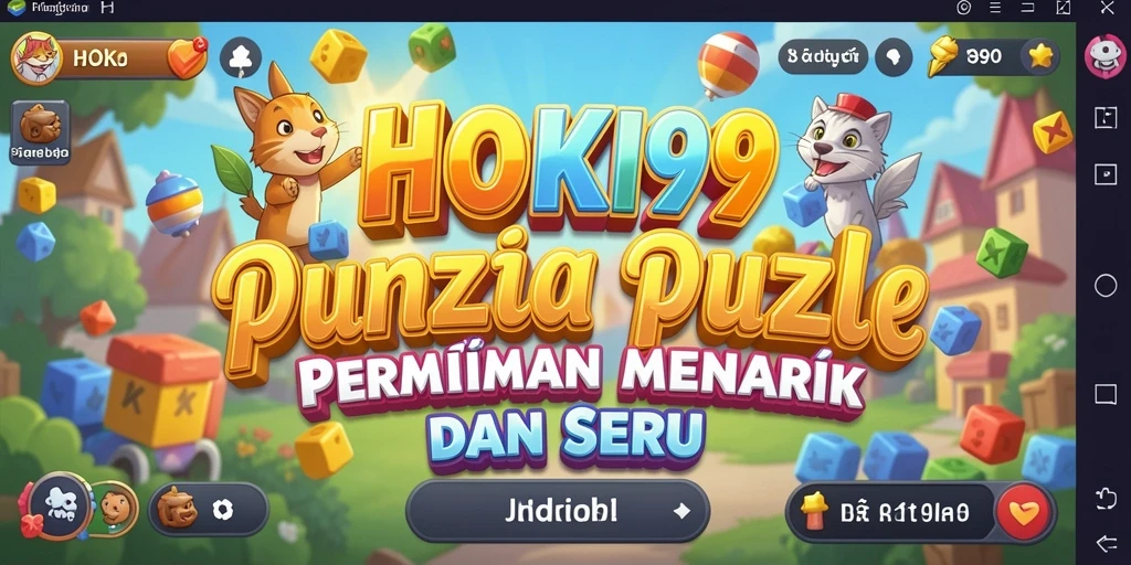 Tampilan gameplay HOKI99 yang menantang dan penuh warna.