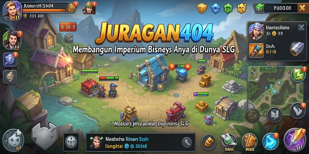 Screenshot JURAGAN404 menampilkan pemain mengelola bisnis dengan strategi yang cerdas.