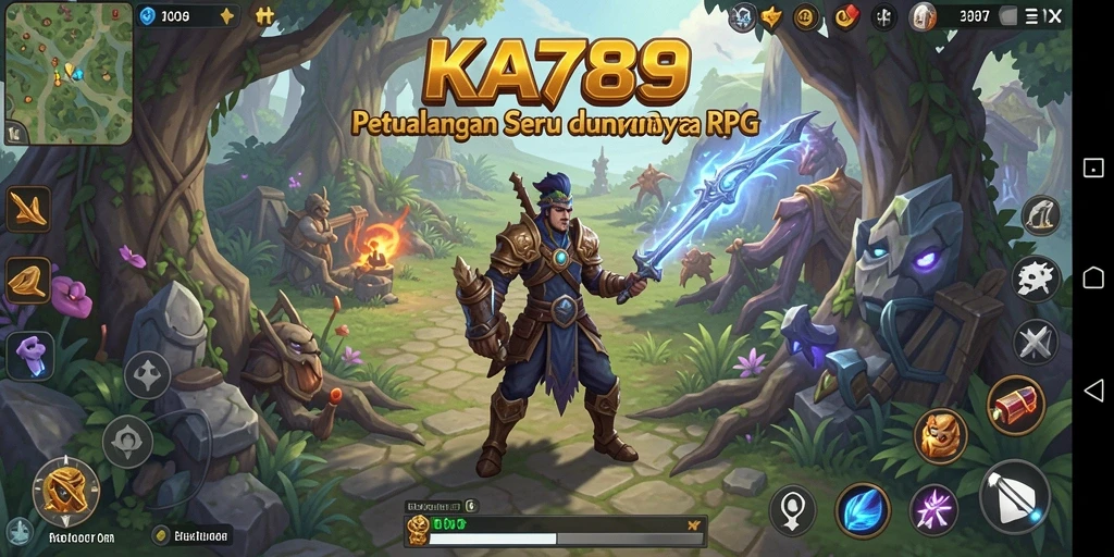 Tangkapan layar KA789 menampilkan aksi seru dalam pertarungan RPG.