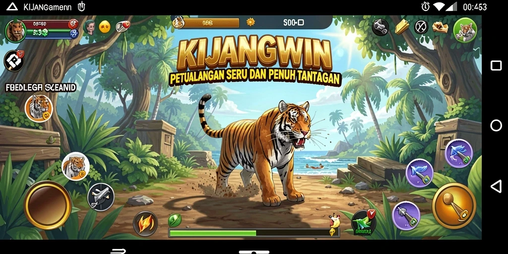 Screenshot gameplay KIJANGWIN yang memperlihatkan petualangan seru.