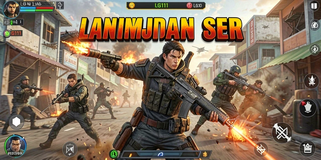 Screenshot gameplay LG111 yang menunjukkan aksi mendebarkan dan seru.
