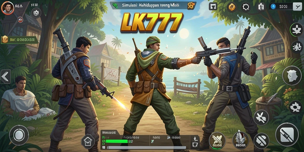 Tampilan gameplay LK777 yang menampilkan interaksi karakter.