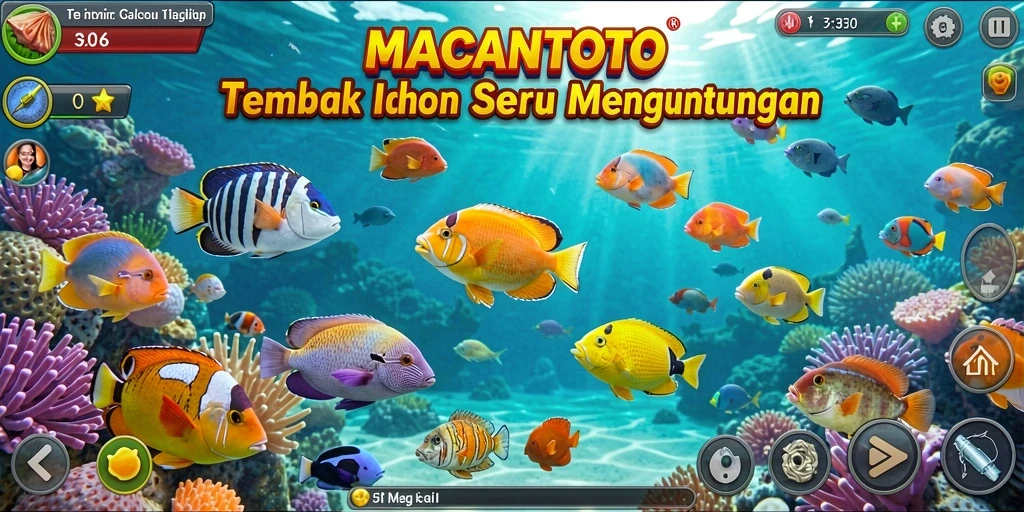 Screenshot gameplay Tembak Ikan yang mendebarkan dengan grafis menawan.