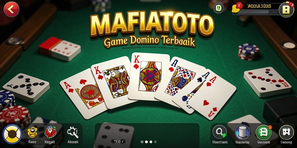 Screenshot menampilkan gameplay seru dari MAFIATOTO di permainan Domino.