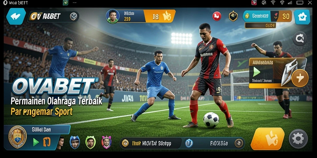 Screenshot utama OVABET menampilkan gameplay seru dan menarik di dunia olahraga.