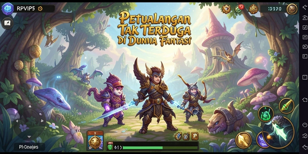 Tampilan gameplay RPVIP5 yang menampilkan aksi petualangan seru.