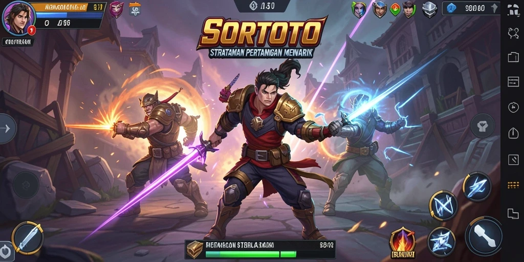 Tampilan gameplay SORTOTO yang menarik dan dinamis.
