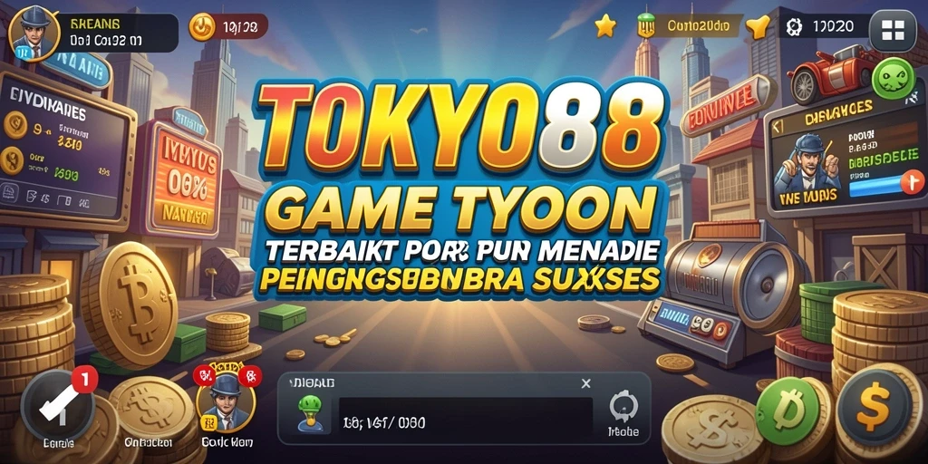 Screenshot utama TOKYO88 menunjukkan pemain mengelola bisnis Tycoon.