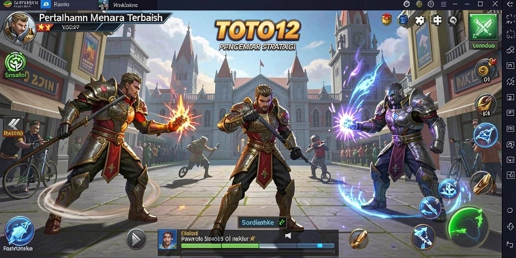 Tampilan gameplay TOTO12 dalam aksi Tower Defense yang mendebarkan.