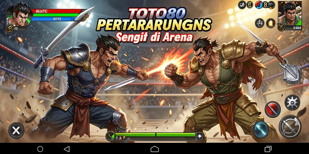Tampilan gameplay TOTO80 yang mendebarkan dengan pertarungan intens.