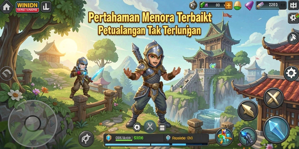 Menampilkan aksi seru Tower Defense dalam WINIDN dengan grafis menawan.