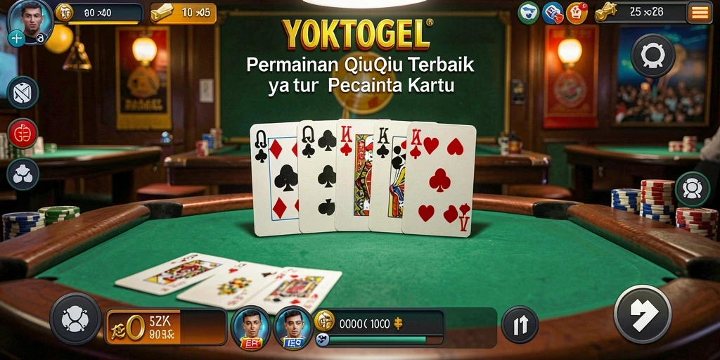 Tampilan gameplay menarik dari YOKTOGEL saat bermain QiuQiu.