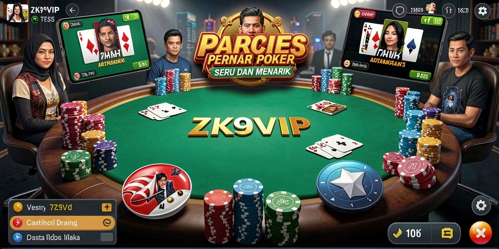 Gameplay poker yang seru dan menantang di ZK9VIP.